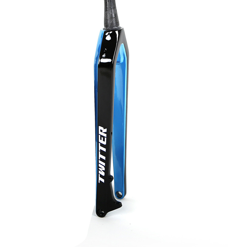 Carbon fiber rigid fork TWITTER ultralight weight carbon fork for mountain bike