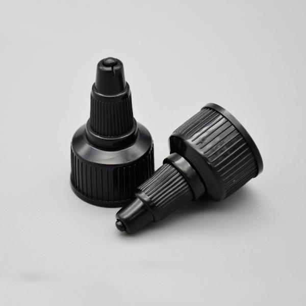 20mm Polypropylene Lid , Ribbed Closure Squeeze Bottle Cap