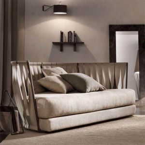 Buy cheap High Quality Twist 2 Seat Leather Couch Designer Luxury Italian Modern Curved from wholesalers