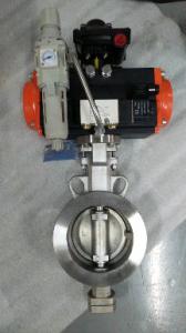 Quality Disc Triple Eccentric Butterfly Valve Pneumatic Actuator Control Butterfly Valves for sale