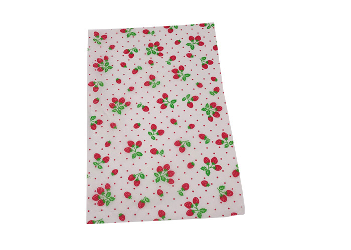 Pink Red Boutique Wrapping Paper Rolls For Clothing , Half Transparent