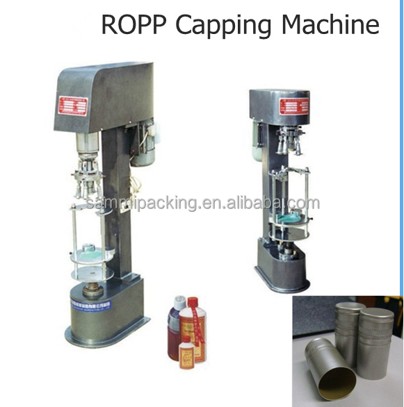 Semi Automatic DK50 Wine Ropp Capping Machine Wine Bottle Ropp Metal Screw Cover Lock Aluminum Lid Crimping Capping Machine