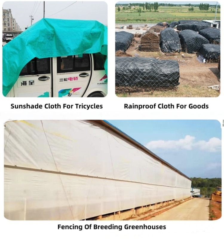 Polyethylene Tarpaulin Rainproof Dustproof Waterproof Cover for Your Outdoor Items