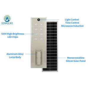 Buy cheap Outdoor LED Solar Street Light IP66 Waterproof, 5054 LED Chips Monocrystalline from wholesalers