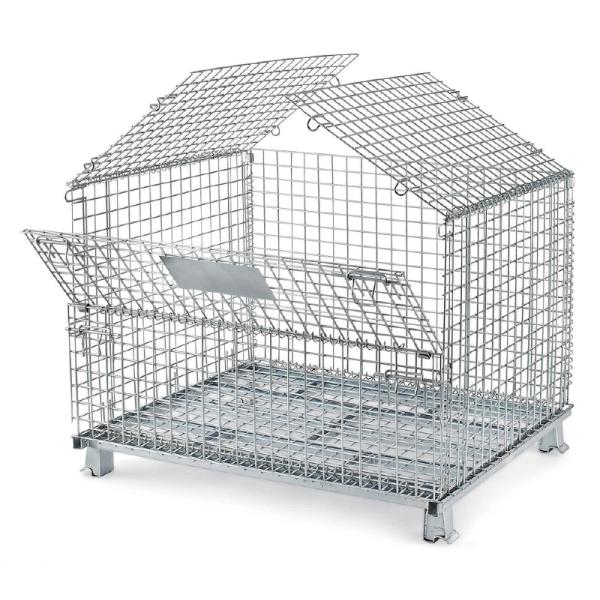 Galvanized Storage Cage Wire Mesh Container