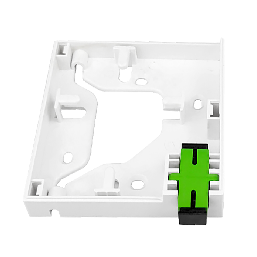 1 Core Plastic Fiber Optic Faceplate Socket Panel White Essential for FTTH Connection