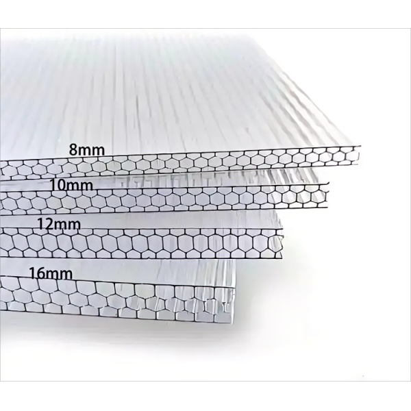 Polycarbonate Hollow Sheet PC Board Normal Size 2.1 5.8m Durable Lightweight Transparent Material for Industrial Applications