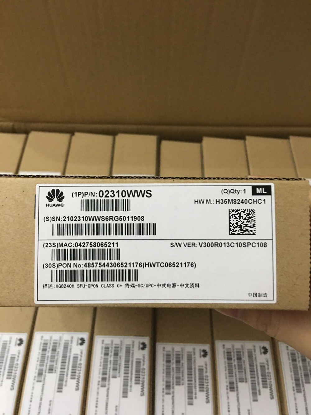 HG8240H GPON ONT 4GE+2VOICE SIP ftth