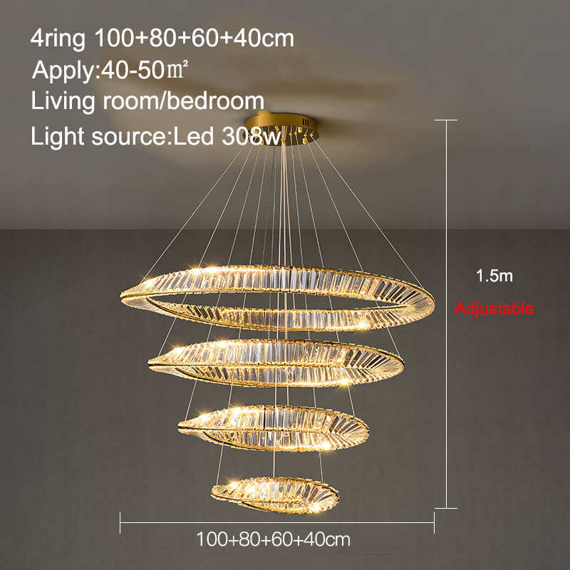 Nordic Luxury Ceiling Lamp Creative Living Room Dining Room Crystal Ceiling Chandelier(WH-CA-101)