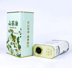 Quality Cylindrical Round Olive Oil Tin Cans Food Packaging 20 Liter for sale