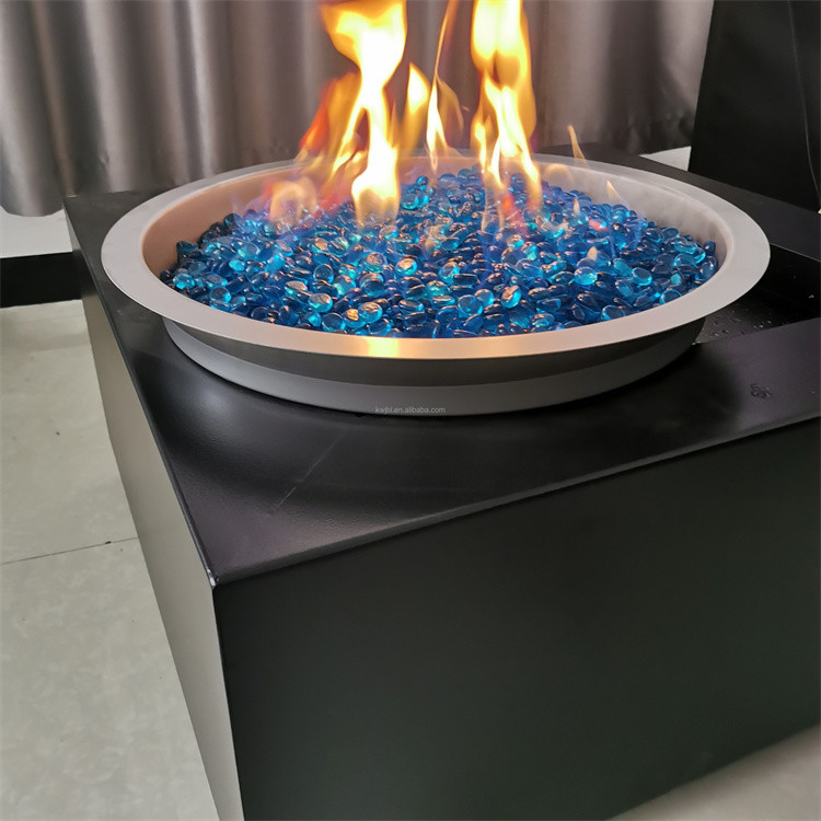Collapsible Corten Steel Firepit Natural Gas Fire Place