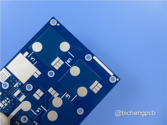 RF-45 Immersion Silver 30mil RF PCB Board With Blue Solder Coating