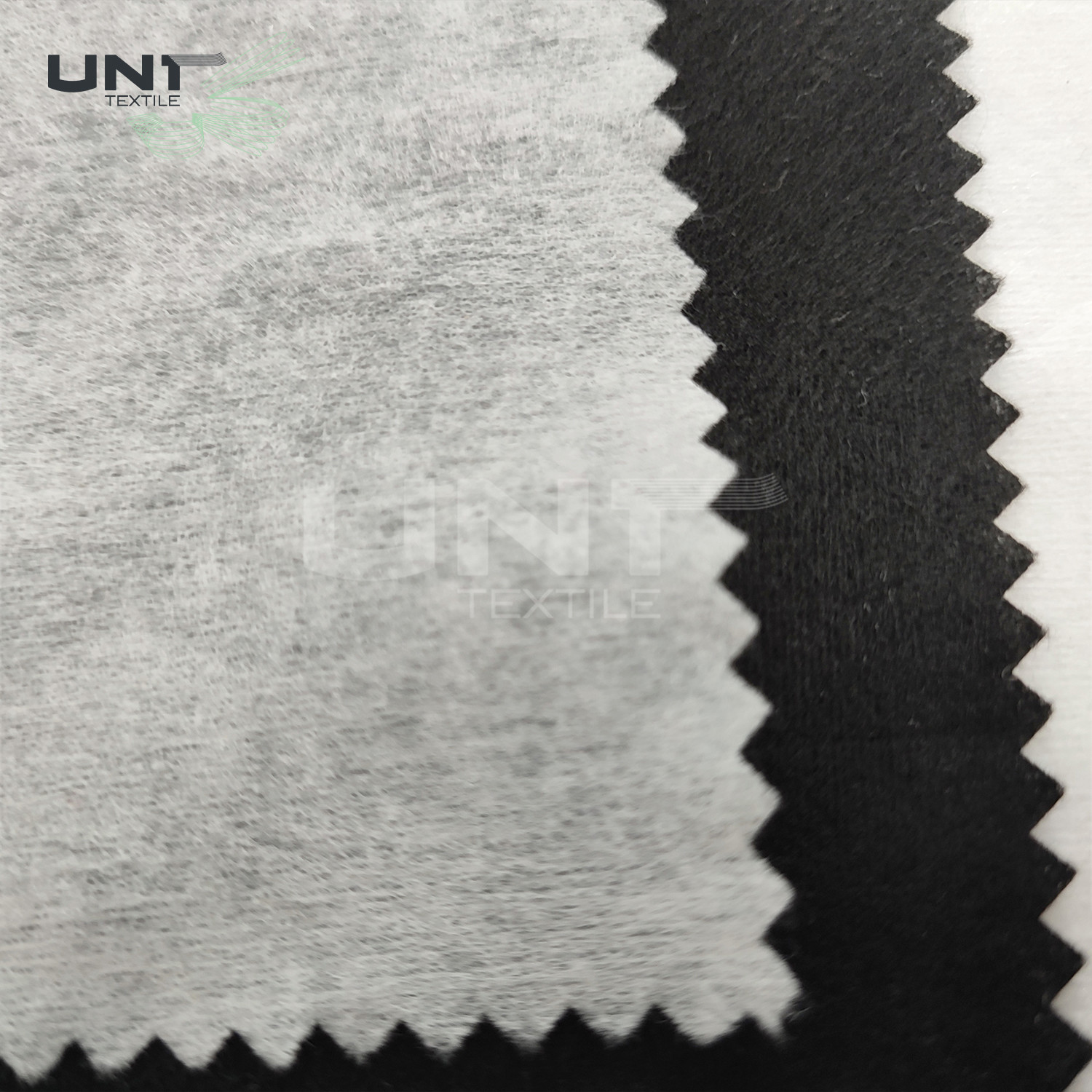 Polyester / Viscose Non-woven Double Side Fusible Interlining Fabric White Embroidery 45gsm Technics Item Facial