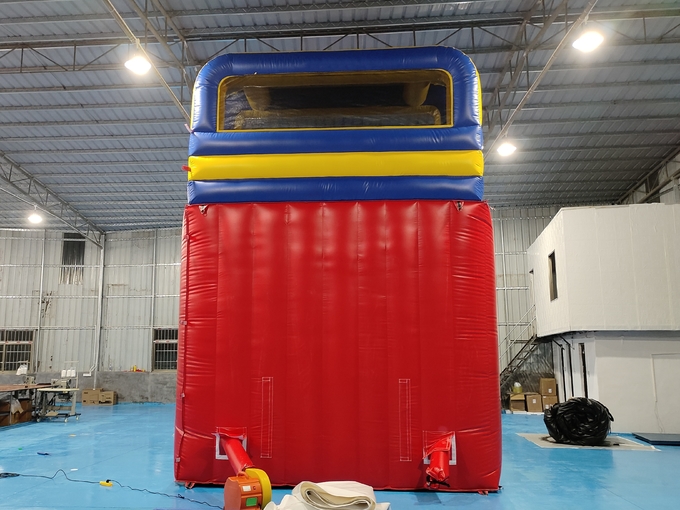 Fireproof 0.55mm PVC Tarpaulin Giant Inflatable Dry Slide Inflatable Castle LEGO Theme For Kids And Adults