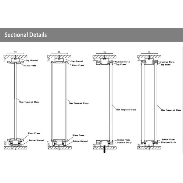 Customized Office Modular Glass Partition Walls Aluminium Glass Partition Wall
