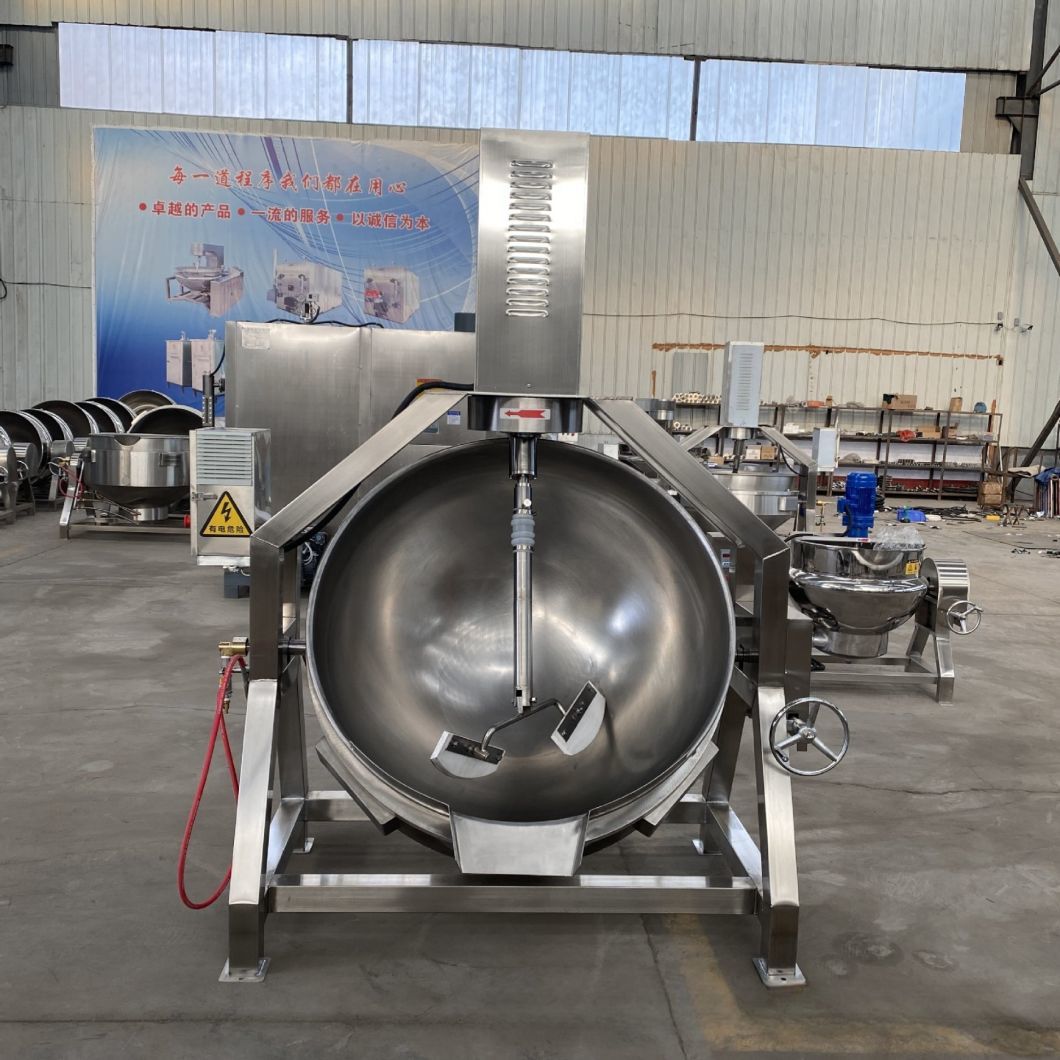 Automatic Tilting Vacuum Horizontal Cooking Mixer Machine for Food Paste