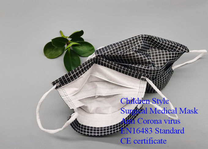 Ffp 2 Disposable Children Medical Mask Hang Ear / Belt Type EN16483 Standard