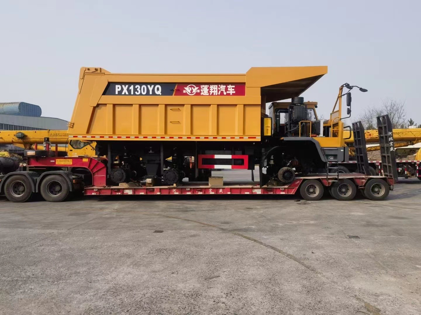 Mining Dump Truck PX95 FAST Gearbox Weichai Engine 530hp 6×6 Full Drive Reversible Wide-Body Offset Cab