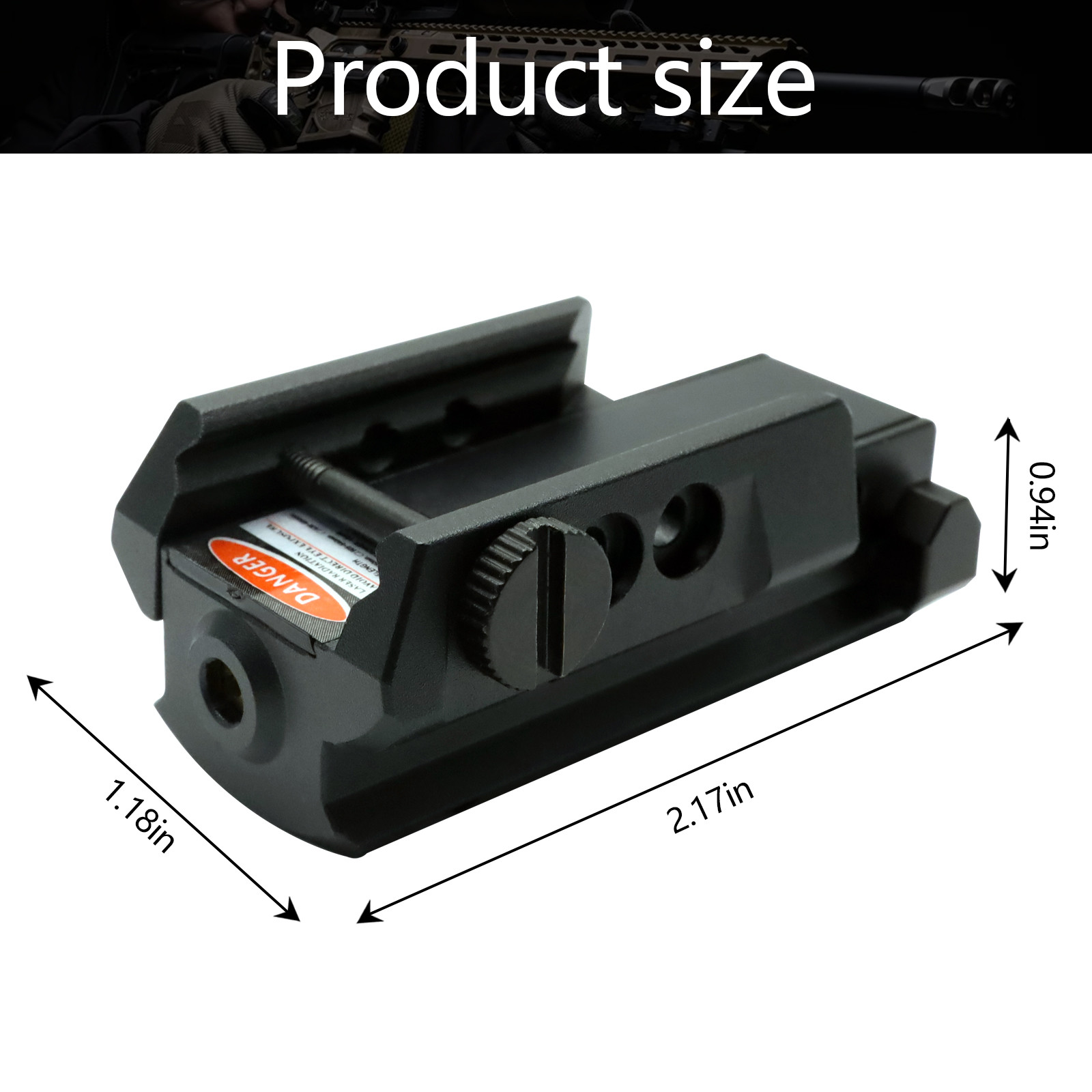 Lightweight Airsoft Gun Lasers Compact Pistol Laser Picatinny