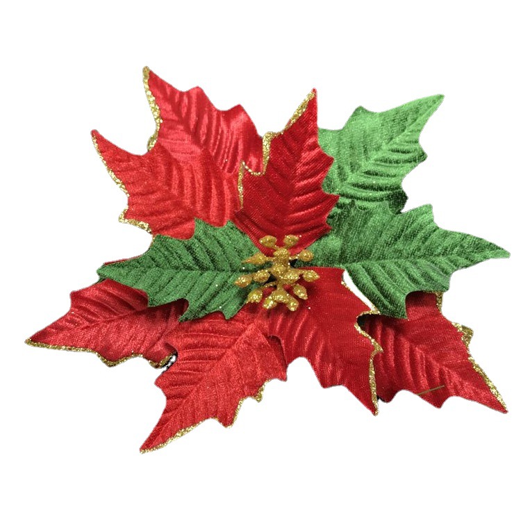 Rongflower Christmas Artificial Flowers Greenery Combo Box Set Silk Flowers Rose for DIY Christmas Red Theme Decoration