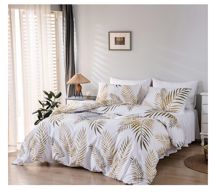 Printed 3 Pieces Bedding Set for King Size Bed Duvet Cover Set and Designer Bed Sheet