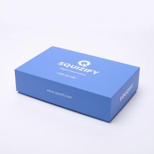 China Blue Cardboard Candy Box Supermarket Advertising Promotional For Packaging on sale