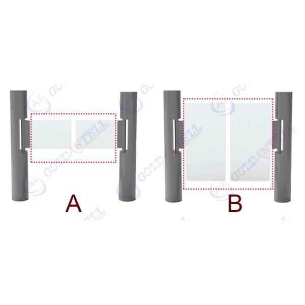 Anti Tailgating SS316 Cylindrical Swing Turnstile RS485