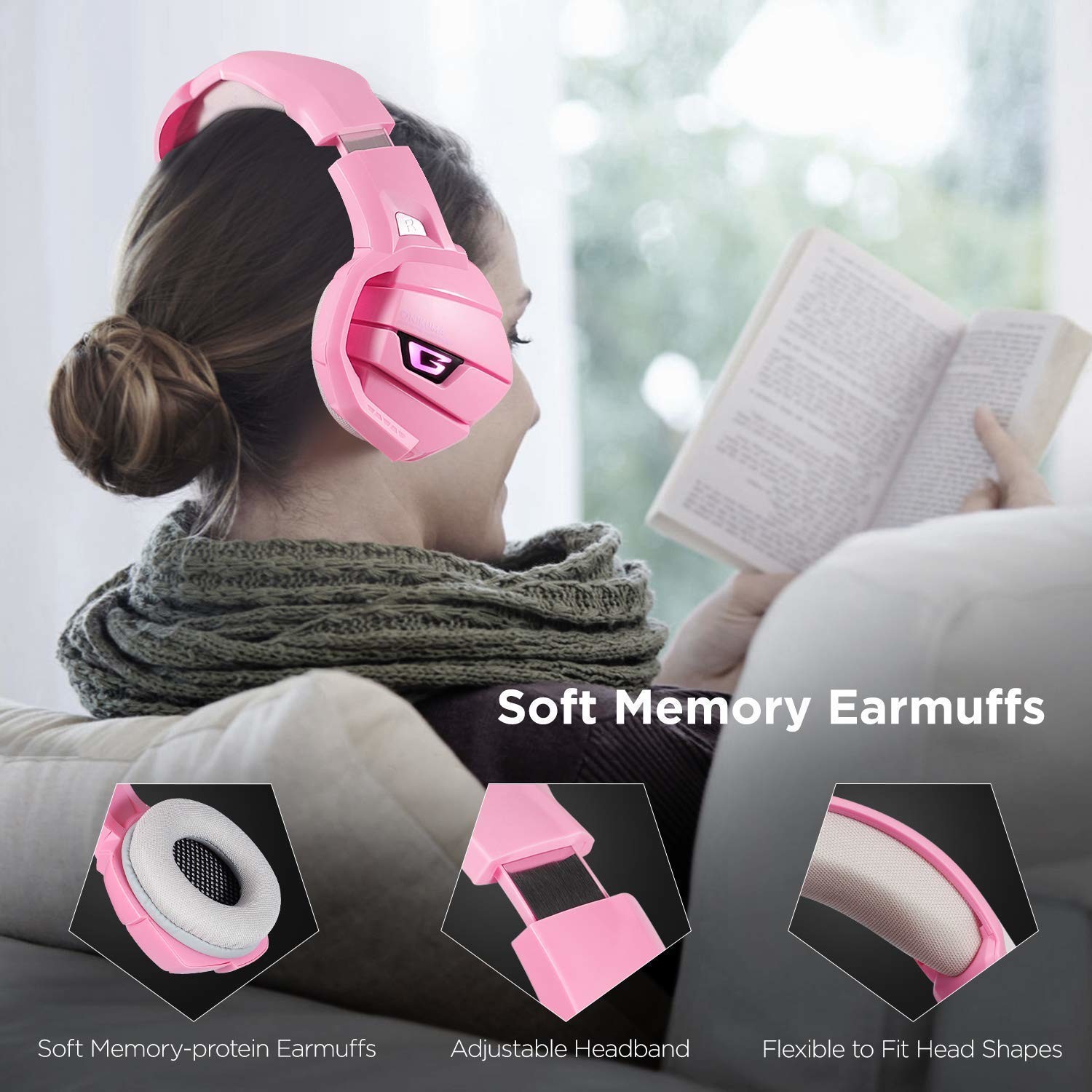 PSP PS4 DC5V 50mm onikuma k5 Wired Computer Headset