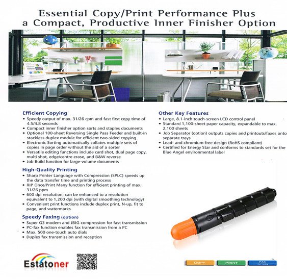 Canon C - EXV29 Colour Toner Cartridge For IR - C5030 / C5035 / C5235 / C5240