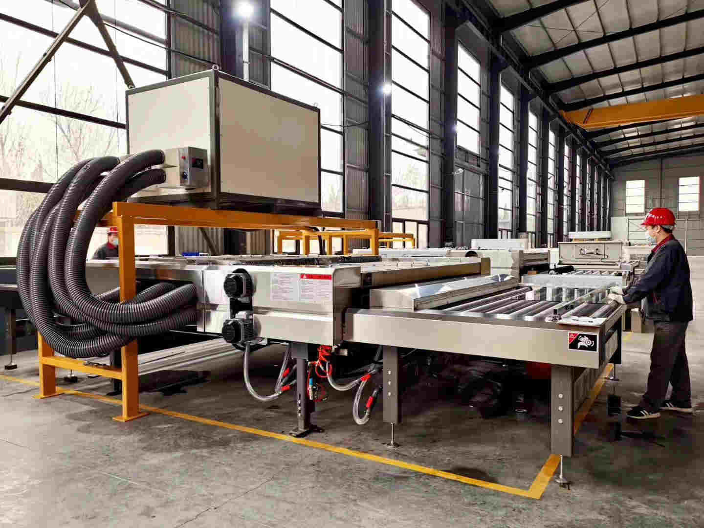 Easy Operation Automatic Horizontal Glass Washing and Drying Machine