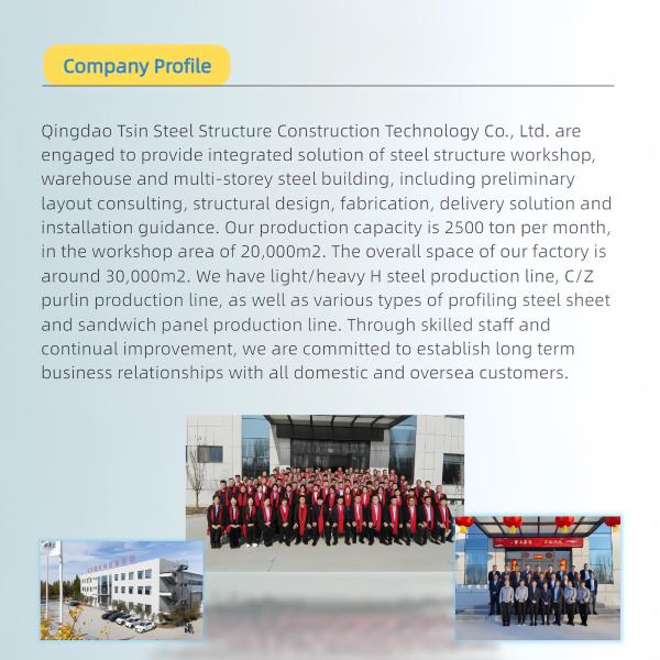 Prefab Steel Structure Workshop Industrial Design Style For Hall Workshop Factory