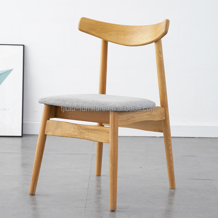 Without Armrest Solid Beech Wood Chair Dining Chair for Luxury Dining Room Furniture