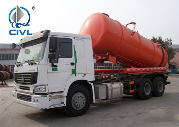 500r/Min Sewage Vacuum Truck SWZ 4X2 10 M3 L/RHD With Safety Belts Sewage Suction Pump