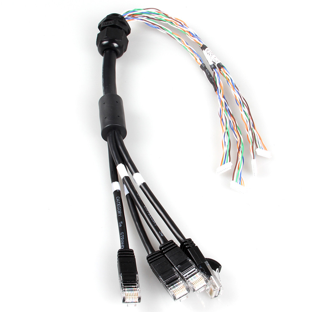 Factory customized Cat6a1 to 4 patch cable network cable for engineering