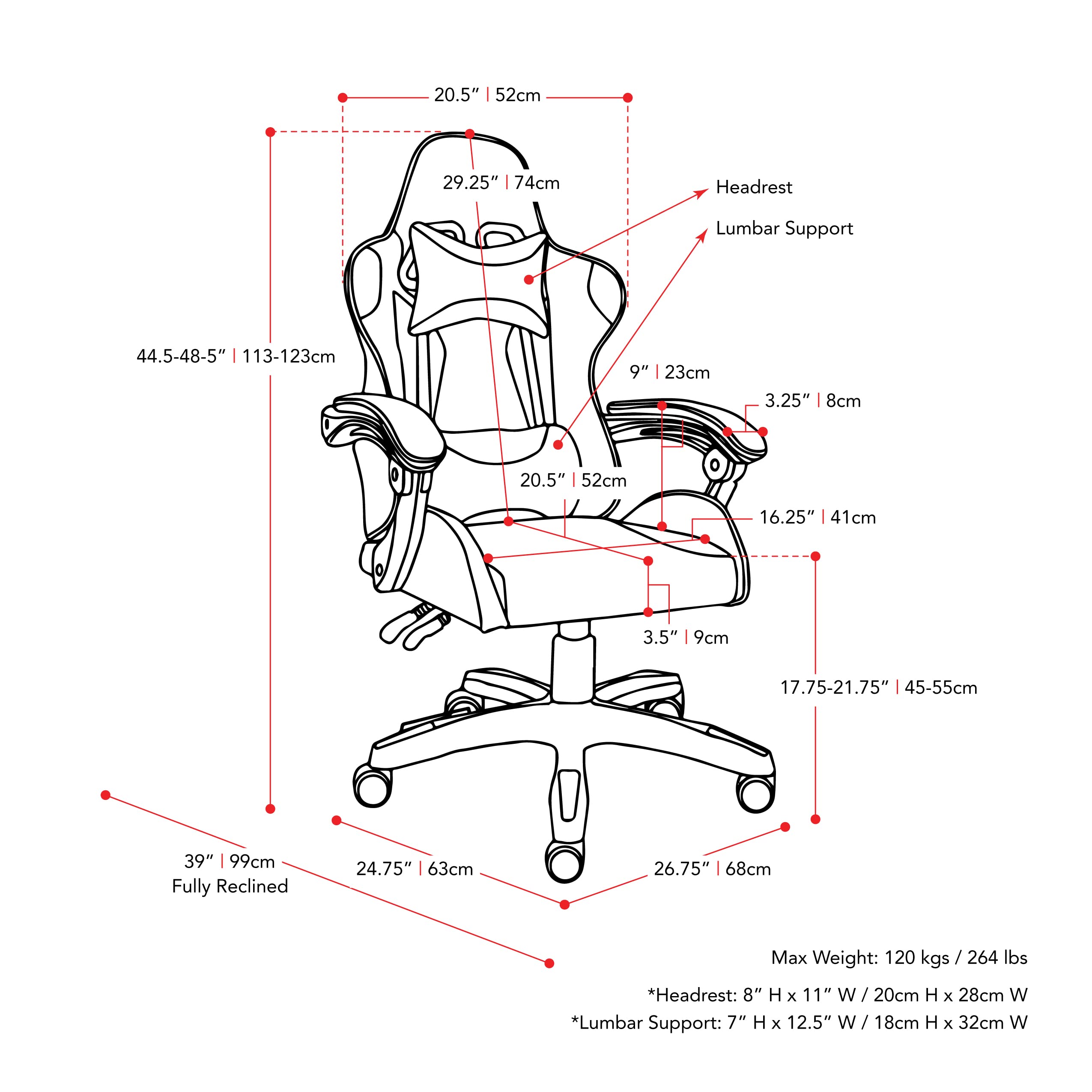 ALINUNU Racing Gaming Chairs Item Weight 32 pounds Mail packing Y for Adult Teens