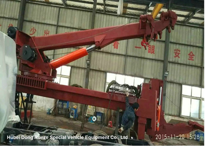 40 Ton 360 Degree Rotary Recovery Truck Body / Steel Wrecker Towing Body