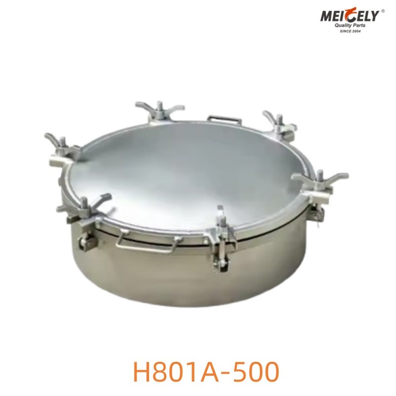 Welding Type Stainless Steel H801A-500 Manhole Cover For Tank Truck