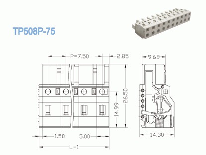Female Plug In Terminal Block