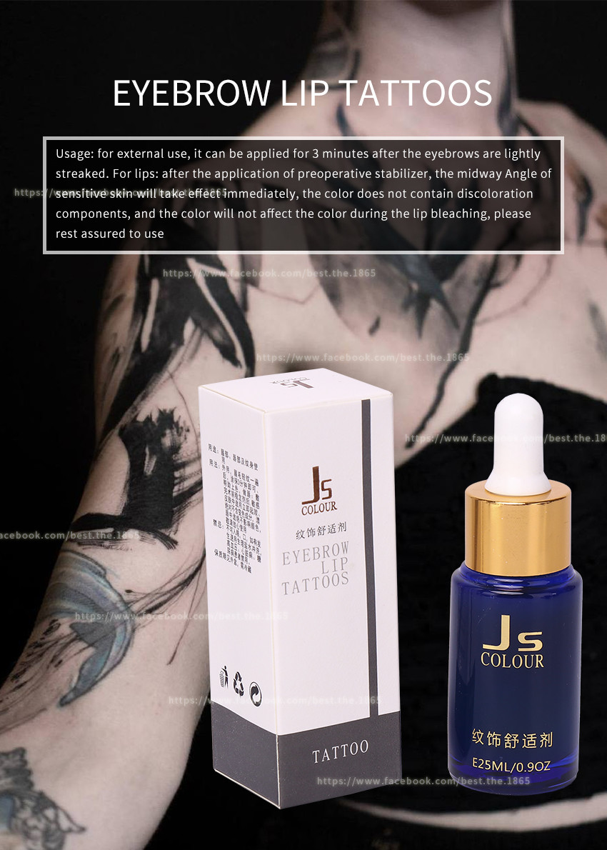 Transparent JS Tattoo Numbing Solution Anti Allergy Numbing Gel Permanent makeup numb liquid