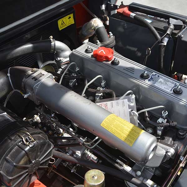 Orange 2.5 Ton Forklift Diesel Chinese Engine FFL Mast Diesel Operated Forklift