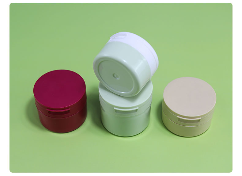100g Flip Top Lid Double Wall PP Plastic Jars for Body Cream and Body Butter Cosmetic Containers