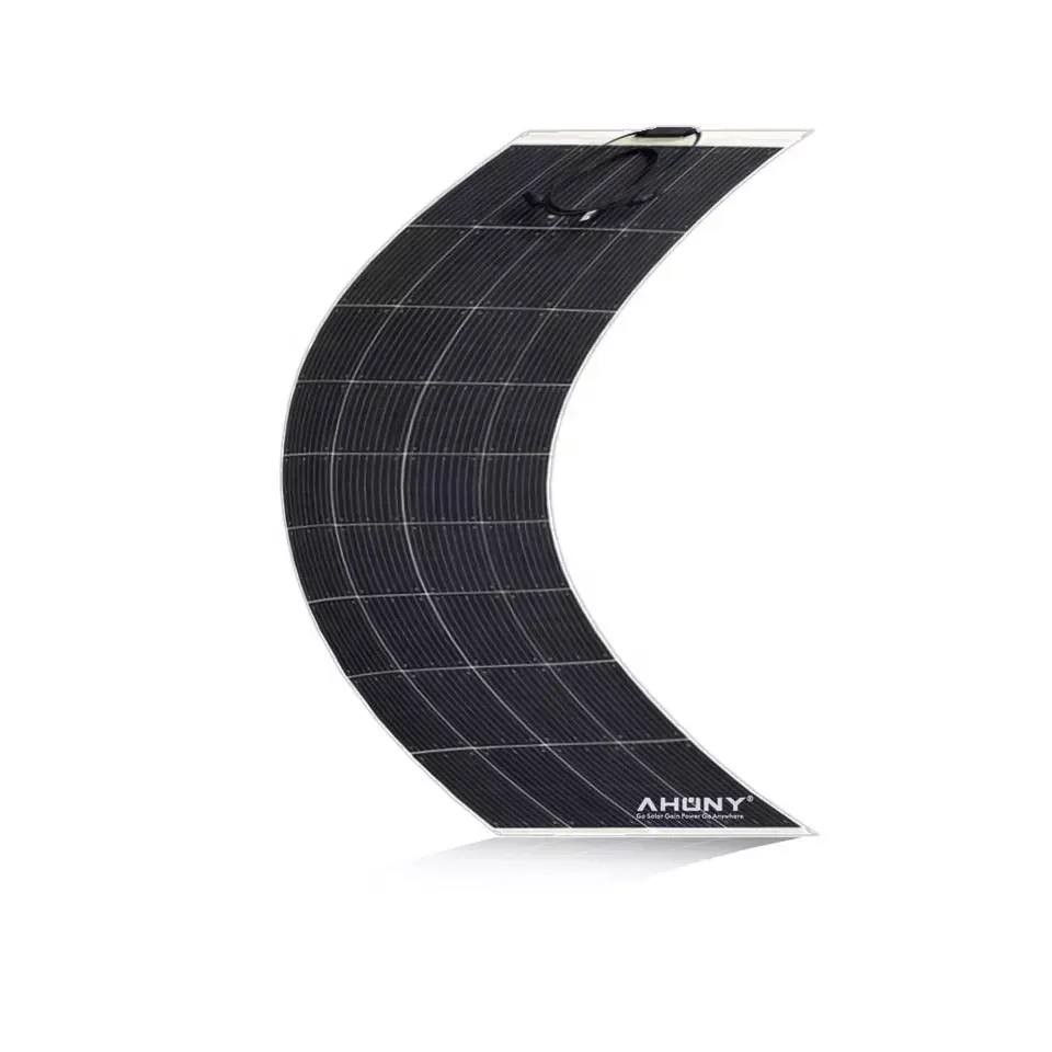 100 Watt Mono Solar Panel Solar PV Module Rv Semi Flexible Solar Power System for boat bimini yacht balcony fence awning