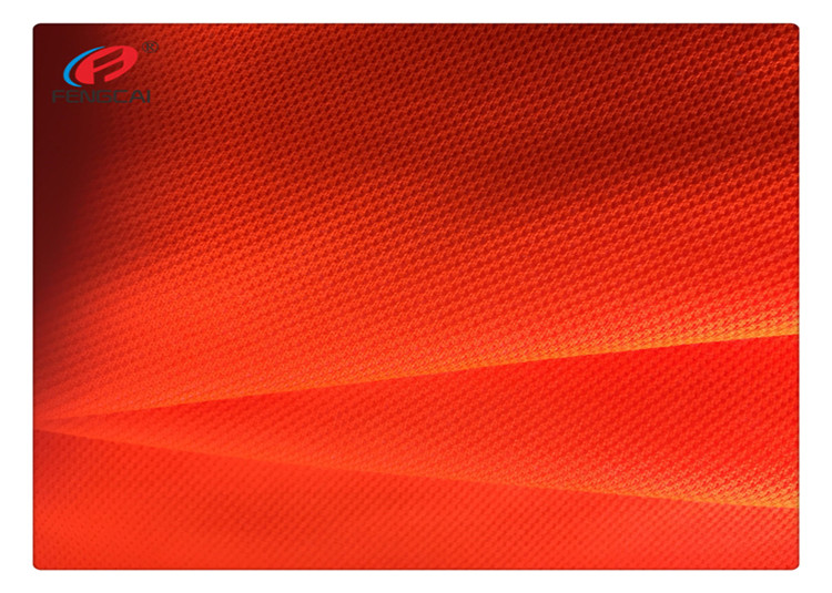 Fluorescent 100% Polyester Reflective Safety Fabric For Police Uniform