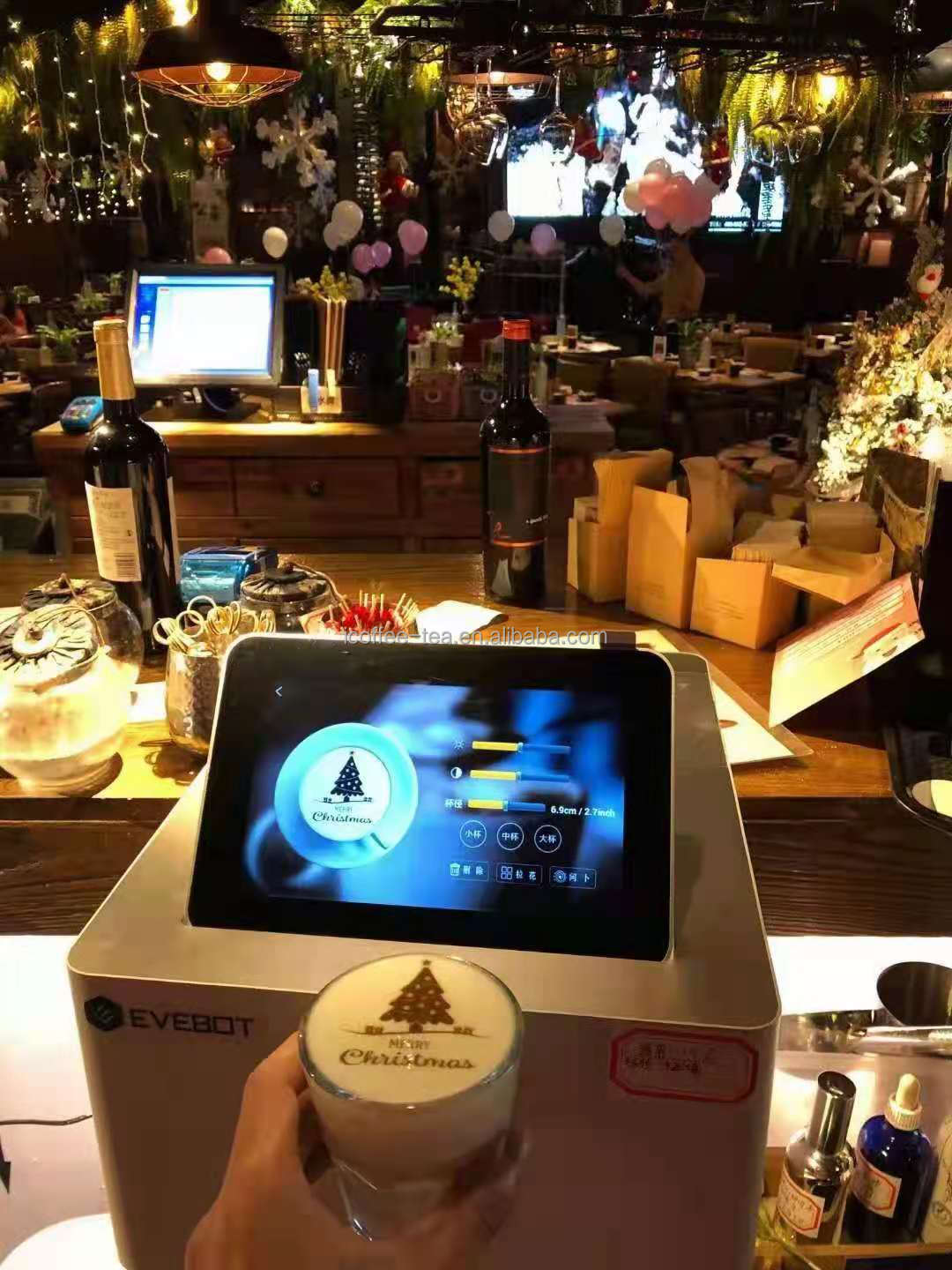 Full Touch Screen Operation Coffee Printing Machine Cookie Printer 220VAC