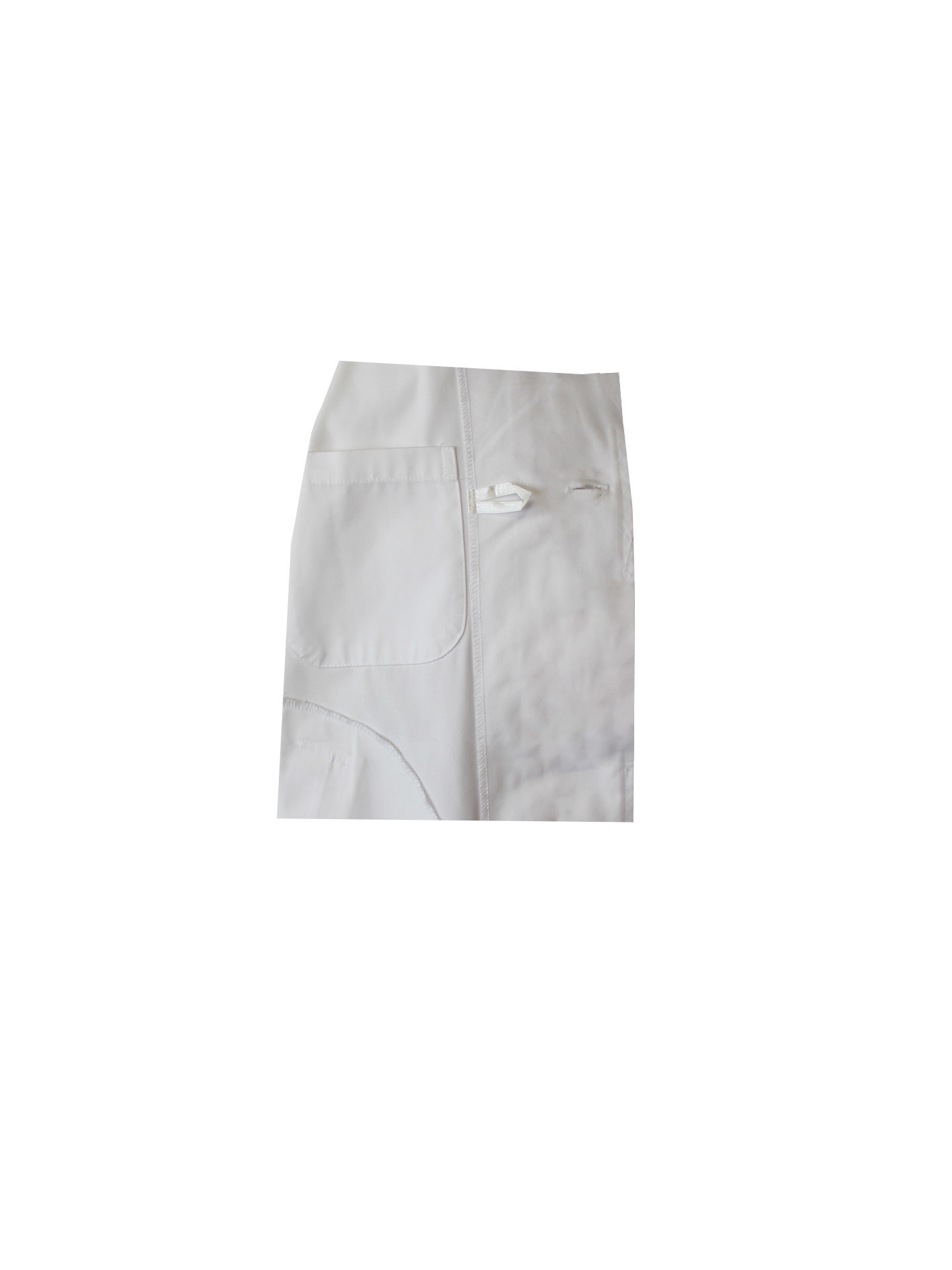 240 GSM Chef Uniform Works Coat With Cuffs Ties Polyester 65% Cotton 35%