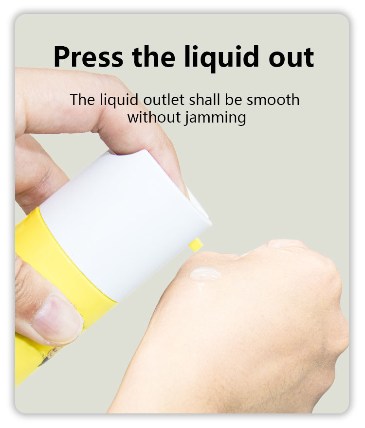 PETG Airless Pump Bottles Sunscreen Plastic Packaging Cosmetic 30ml 50ml
