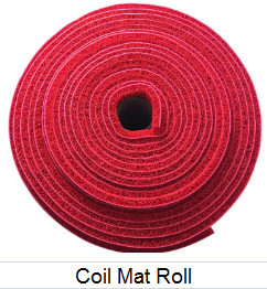 Custom welcome pvc coil mat for front door PVC Coil Logo Door Mat