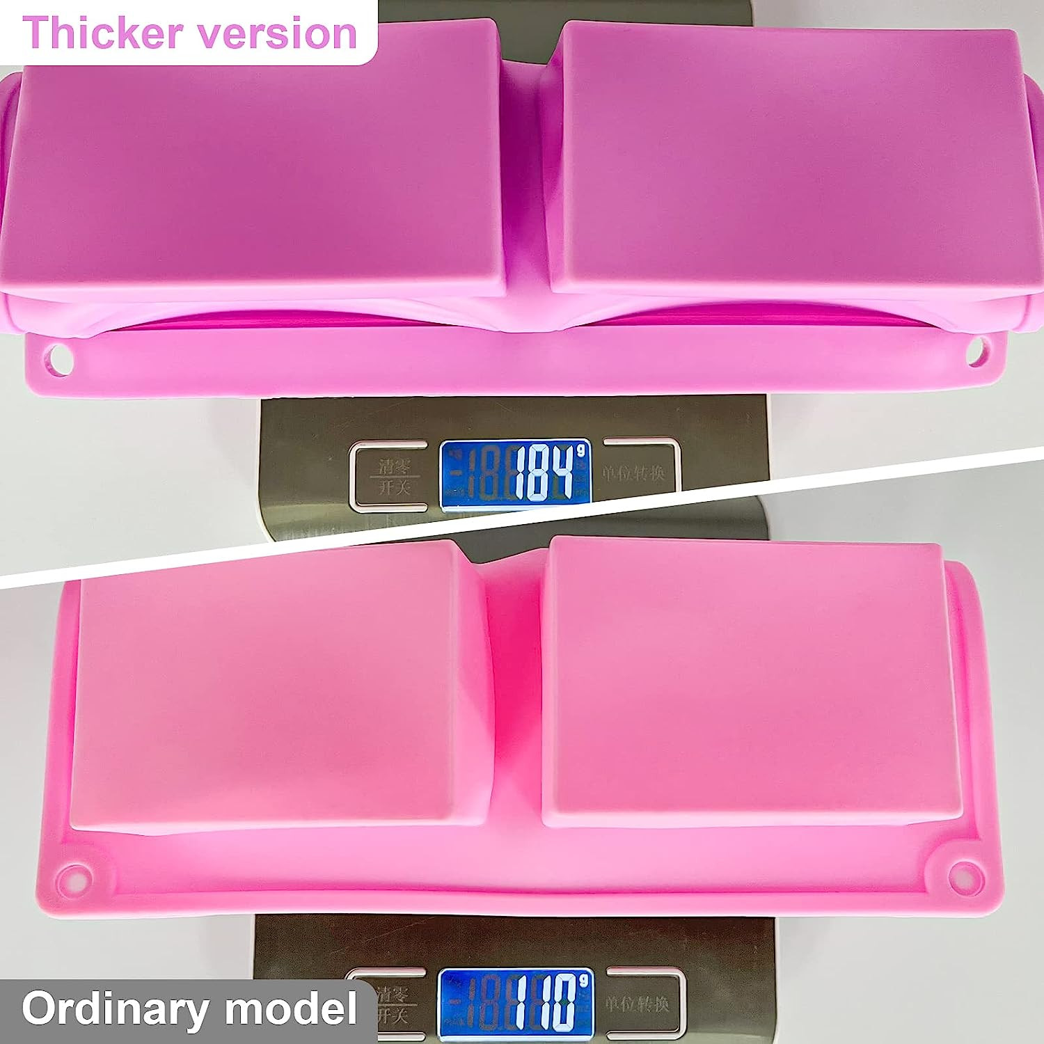 Rectangular Silicone Kitchen Product Soap Mold Flexible Practical