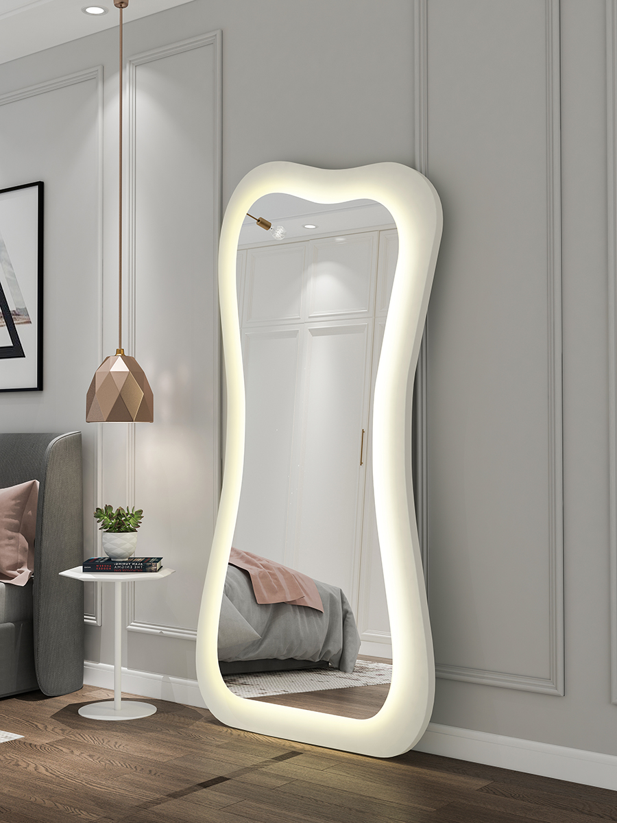 Hollywood Standing Full Length Xl Floor Mirror With Led Light 71x32