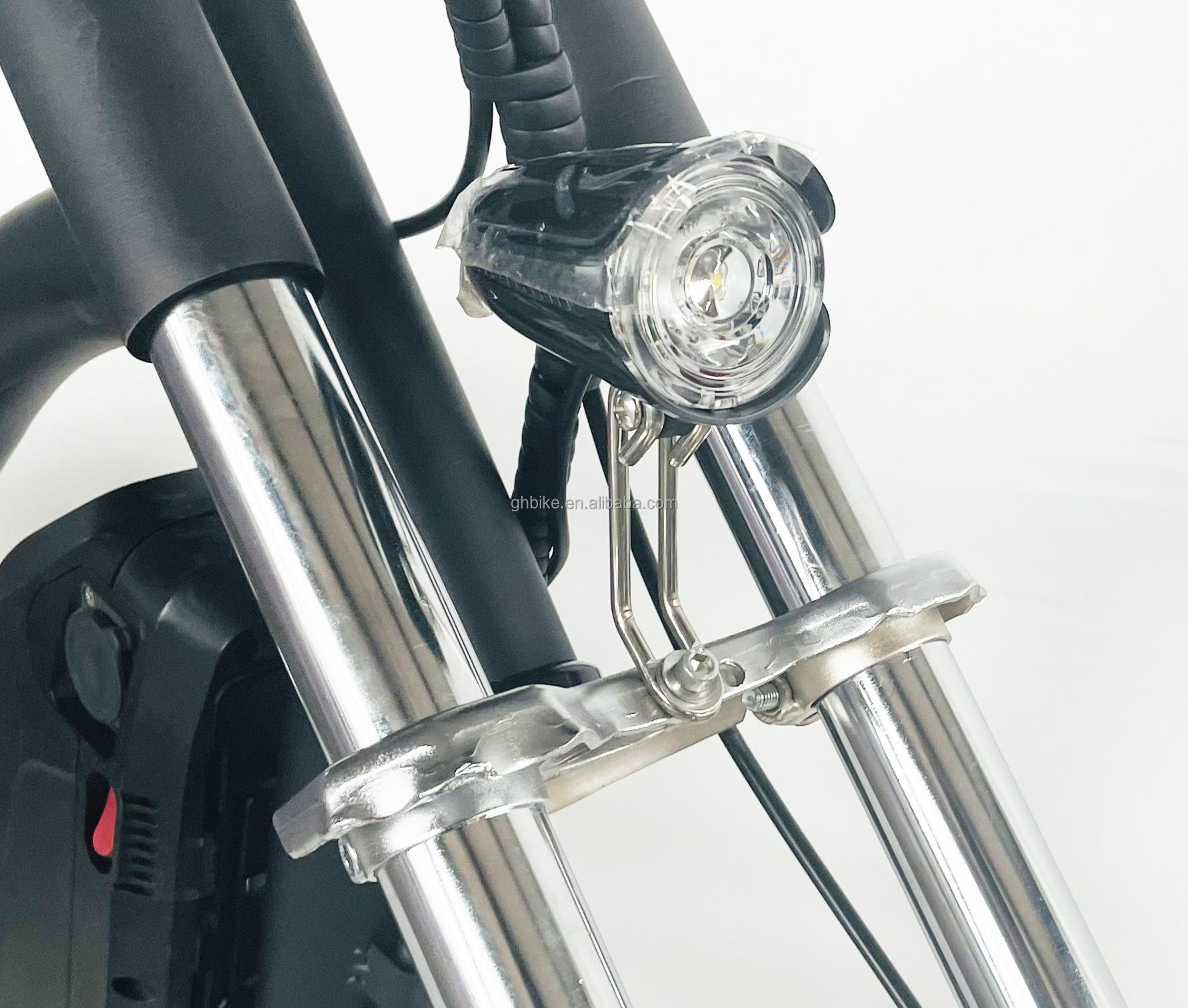 24"-20" 48V500W 40KM/H Single Speed Adult Chopper Electric Bike with and Ordinary Pedal